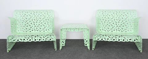 Richard Schultz for Knoll Limited Edition 'Topiary" Lounge Chairs & Table, 1997 Cover