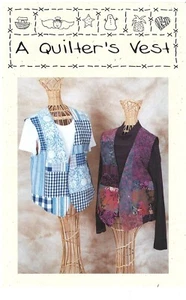 1996 Quilt Country QC111 A Quilter's Vest sewing pattern uncut - Picture 1 of 3