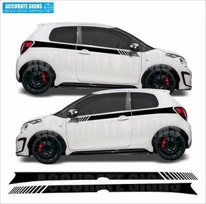 Rayas laterales para pegatinas Citroen C1 108 calcomanías gráficos de vinilo - Imagen 1 de 4