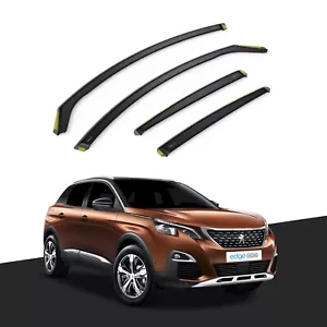 Peugeot 3008 MK2 2017-2023 5 Door MPV Wind Deflectors 4pc Tinted - Picture 1 of 10
