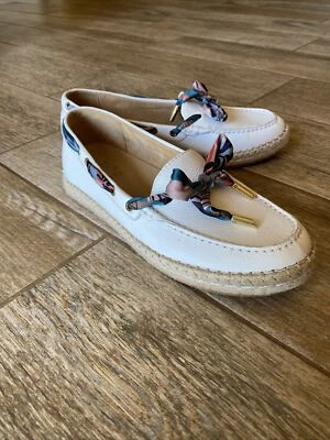 Naturalizer Women's Annabeth Flats Loafer, White Leather, 9.5W - Image 1 of 4