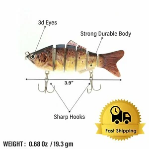 UFISH lebensechte Angelköder beste Barsch Crankbaits Angelköder Set langsam sinkend - Bild 1 von 31