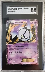 Juego de cartas coleccionables Pokémon Chandelure EX - 77/113 - Ultra raro blanco y negro 11 SGC 8 - Imagen 1 de 2