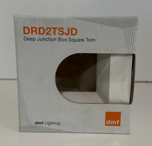 DMF Lighting Trim DRD2TSJD, Deep Junction Box Square Trim White, NIB - Picture 1 of 10