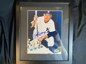 SIGNED & FRAMED JOHNNY MIZE 8.5x11 Photograph NY Yankees Autographed PSA/DNA - Picture 1 of 5