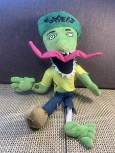 Skelz Zombie Green Plush 15” Scary Marked 22/100 Tongue Leg Wired To Bend Pose - Picture 1 of 10