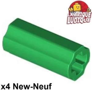 Lego technic 4x Axe Axle Connector 2L smooth hole trou vert/green 6538c NEUF - Picture 1 of 1