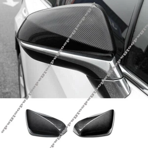 Carbon Fiber Exterior Rear View Mirror Cover Trim For Lexus RX350 RX450h 2016-22 - Foto 1 di 5