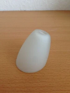 Lampenschirm Glasschirm G4 Schutenglas abgeschrägt weiß Tulpe 11 mm - Bild 1 von 1