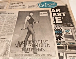 1991 Los Angeles Times ~ Iraq Shows Seven POWs ~ Raquel Welch ~ Lt. Jeffrey Zaun - Picture 1 of 9