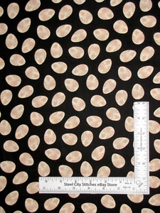 Chicken Eggs Fabric Hen Pals Greta Lynn C8193 Cotton Benartex 30" Length - Picture 1 of 1