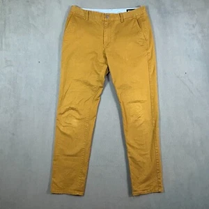 Bonobos Pants Mens Size 32x32 Slim Fit Brown Chino Stretch Material Flat Front - Picture 1 of 15