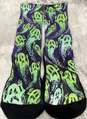 Calcetines Rockem Rockem Unisex Retirados Adulto L/XL HALLOWEEN Verde GHOSTS BOO Foto 1 de 4