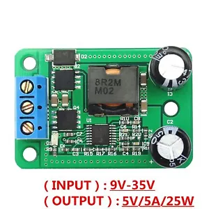 1 PIEZA convertidor de CC-DC 24V 12V a 5V 5A 25W módulo de fuente de alimentación descendente - Imagen 1 de 5