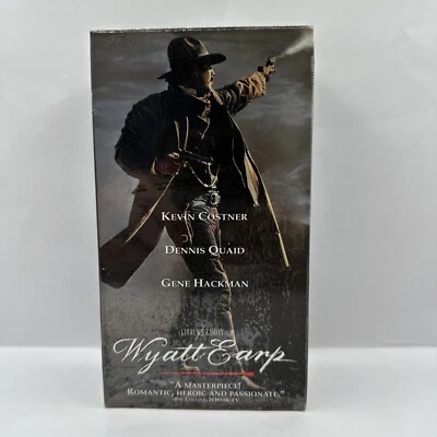 Wyatt Earp VHS 1994 2-Tape Set Brand New Sealed Warner Home Video Watermarks - Image 1 of 4