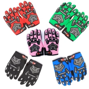 Kids Bicycle Gloves Sports Riding Bike Train Full Fingers Hands Protector Gloves - Picture 1 of 7