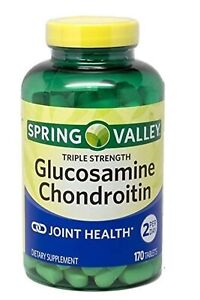 Spring Valley Triple Strength Glucosamine Chondroitin 80ct exp:11/25 New