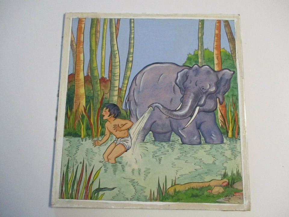 PINTURA ORIGINAL NINO MACNIGHT LIBRO ANTIGUO ILUSTRACIÓN ARTISTA LISTADO DE COLECCIÓN Foto 1 de 4