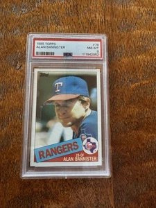 Topps #76 1985 - Alan Bannister - PSA 8+++ Rangers - Imagen 1 de 2
