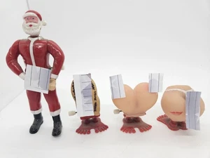 Vintage Menge 4 lustiger Humor Erwachsene Neuheit Figur Aufziehspielzeug - Bild 1 von 6