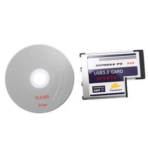 3 Port USB 3.0 Express Card 54mm PCMCIA Express Card for Laptop Y8P44124 - Afbeelding 1 van 9