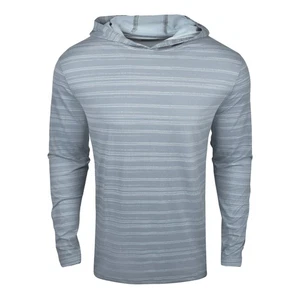 New PGA Tour Golf Textured Stripe Hoodie Tradewinds M - Picture 1 of 2