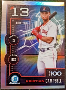 2025 Bowman - Bowman Scouts Top 100 Chrome Kristian Campbell #BTP-13 (RC) - Bild 1 von 2