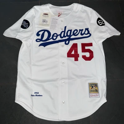 NWT 1993 Martinez #45 Los Angeles Dodgers Mitchell & Ness Jersey 44 LG $300 - Image 1 of 4
