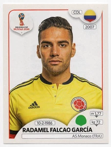 #646 Pegatina Radamel Falcao Garcia Colombia Panini Copa Mundial FIFA Rusia 2018 - Imagen 1 de 2