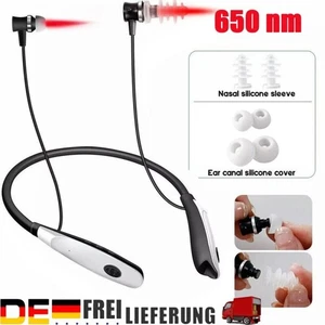 Neu Tragbar Tinnitus Linderung Ohrstöpsel Nasenrhinitis 650 nm Rotlicht - Bild 1 von 24
