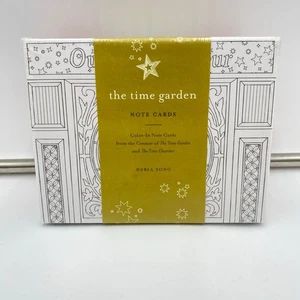 The Time Garden Color Yourself Note Cards 12 Cards By Daria Song NIB  - Picture 1 of 2
