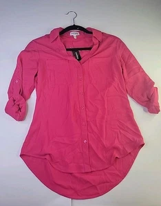 Express The Portofino Hemd rosa Knopfleiste Bluse Größe XS TP Einzelhandel 49,90 $ - Bild 1 von 14