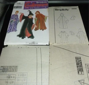 Wizard Sorceress Robe Hat Hood Harry Potter Costume Sewing Pattern Child 7-14 - Picture 1 of 1