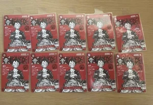 One Piece Magazine Vol.20 Tarjeta Promocional Limitada Monkey D. Luffy Juego de 10 Nuevo - Imagen 1 de 2