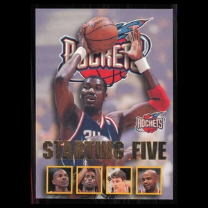 Charles Barkley Olajuwon Drexler #10 1996 Hoops Houston Rockets Basketball Card - Picture 1 of 3