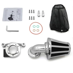 USED Gauge Cone Air Intake Filter For Harley Touring Road Glide FLHXS FLHR 08-16 - Picture 1 of 12