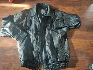 Maxam Italian Mosaic Design Genuine Top Grain Lambskin Mens Black Jacket XL - Picture 1 of 5