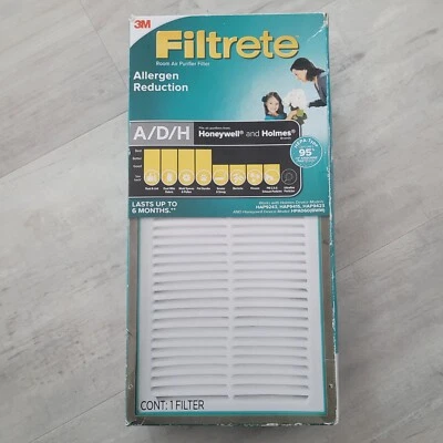 3M Filtrete Allergen Reduction A/D/H Room Air Purifier Hepa Type Filter - Image 1 of 4