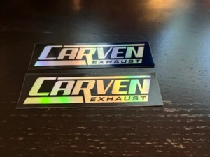 Calcomanía/calcomanía para sistemas de escape Carven 5,5"X1,5" brillante - Imagen 1 de 1