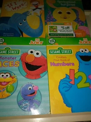 Leap Frog Tag Junior Board Books Lot Of 4 Numbers, Faces, If I Were, Springtime  - Image 1 of 4