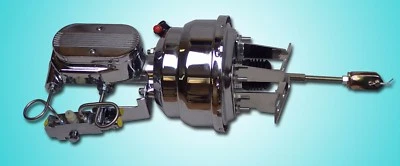 1958-1964 Chevrolet impala brake booster master chrome 8" dual diaphragm pv2 - Image 1 of 4