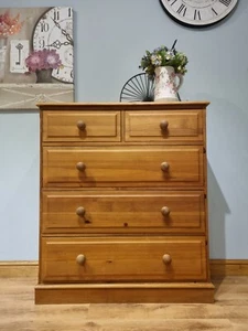 Solid Pine Chest of Drawers - Picture 1 of 12