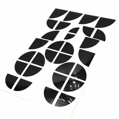 FINEST-FOLIA Emblema angoli nero lucido per BMW M1 F20 F21 E81 E82 E87 E88 F22 F23 M pacchetto
