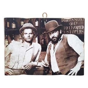 KUSTOM ART Bild Bud Spencer und Terence Hill. 30 x 40 cm. - Imagen 1 de 2
