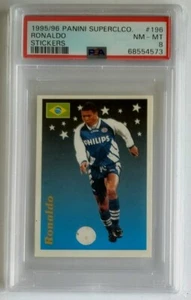 1995-96 Panini Supercalcio Ronaldo Stickers #196 PSA 8 - Picture 1 of 2