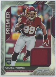 CHASE YOUNG 2020 Panini Prizm Premier Jersey Relic Rookie RC Card #15 - Picture 1 of 2