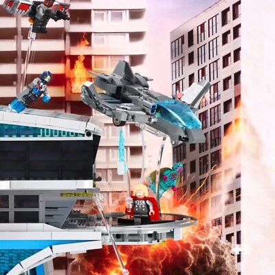 PLEXICO Vitrineständer für Lego 76269 Avengers Tower Quinjet