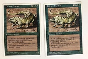 Dickicht Basilisk (2) Vierte Edition NM MTG Magic the Gathering - Bild 1 von 1