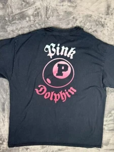 Camiseta Pink Dolphin 8 Ball para hombre XL Y2K patinador grunge ropa de calle - Imagen 1 de 11