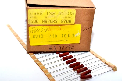 20x Metall-Film-Widerstand von Philips Typ PR52, 56 kOhm / 2.5 W, Resistor, NOS - Image 1 of 3